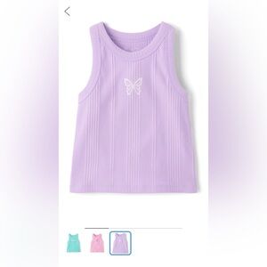 Girls Ribbed Graphic Tank Size Small (5/6)